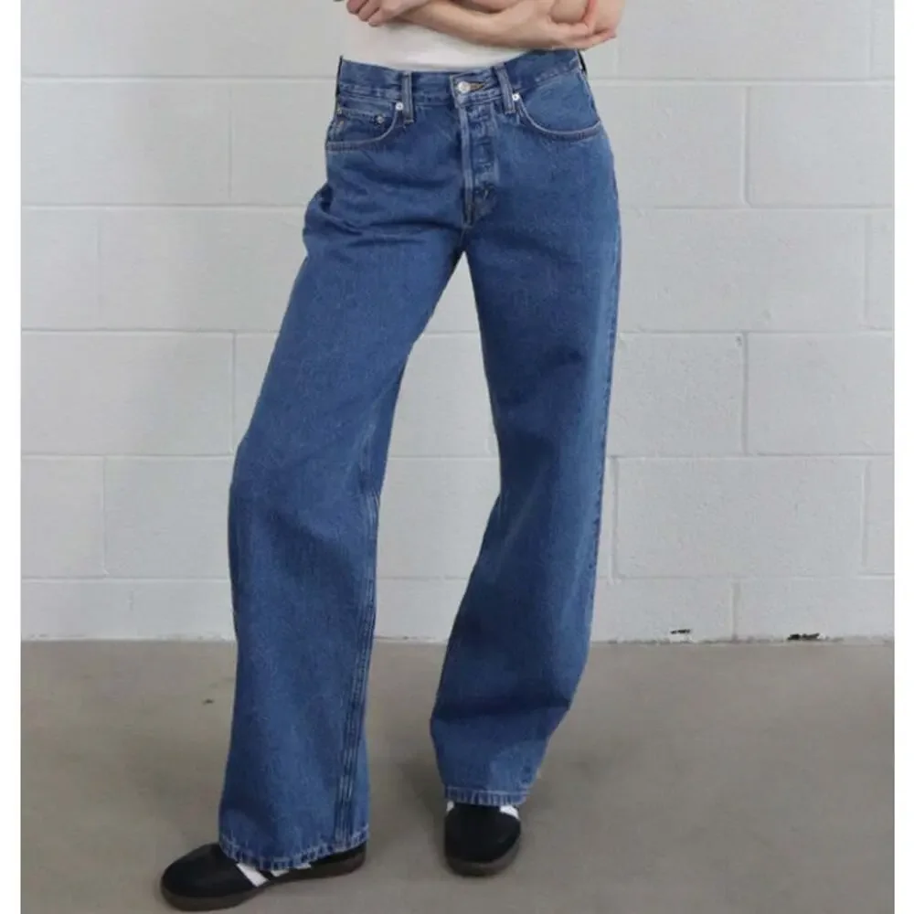 NWT Etica Jeans Women's Stanton Relaxed Wide Leg Salina Denim Jeans Size 28 - Picture 12 of 13
